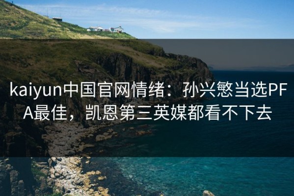 kaiyun中国官网情绪：孙兴慜当选PFA最佳，凯恩第三英媒都看不下去