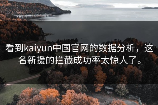 看到kaiyun中国官网的数据分析，这名新援的拦截成功率太惊人了。